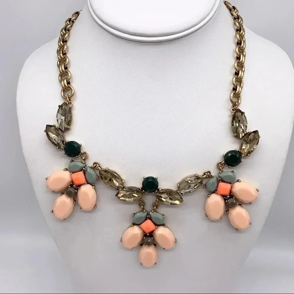 J. Crew Peach Cluster Necklace
